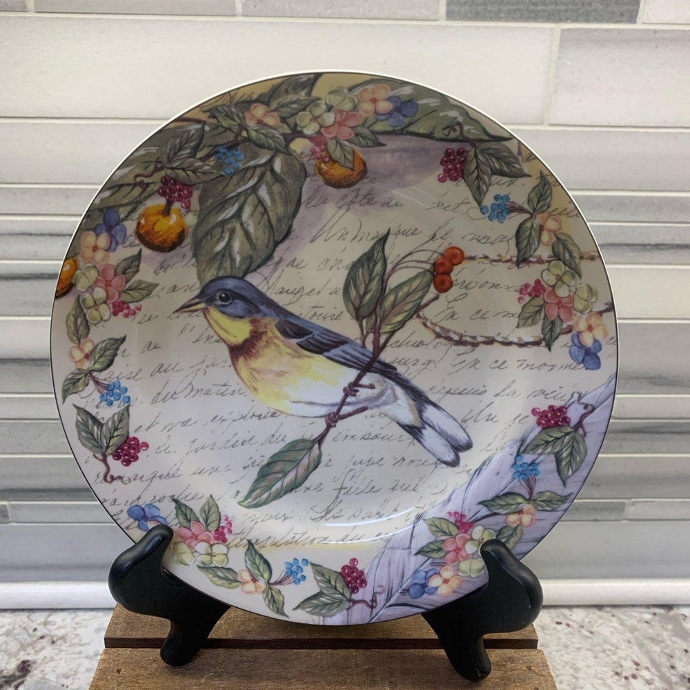 MCM American Atelier Morning Song Bird Plate